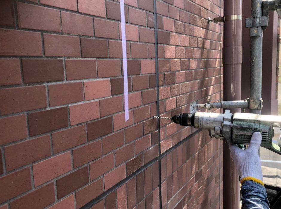 モルタル浮き補修（アンカーピンニング）