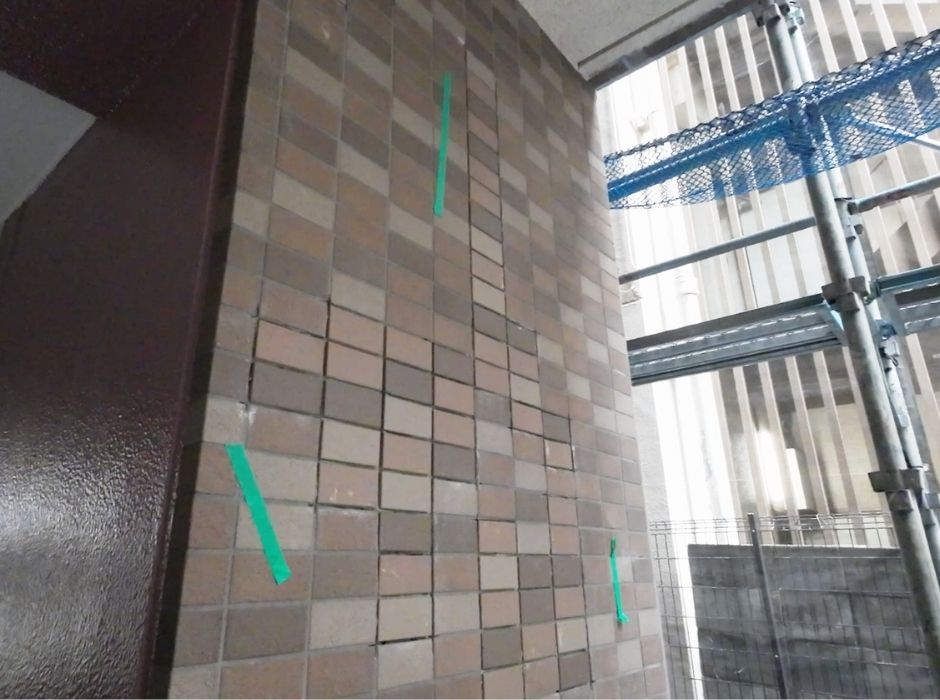 タイル部分補修（貼り替え／貼り戻し）