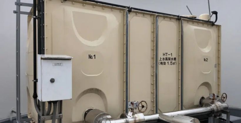 高架水槽の更新工事