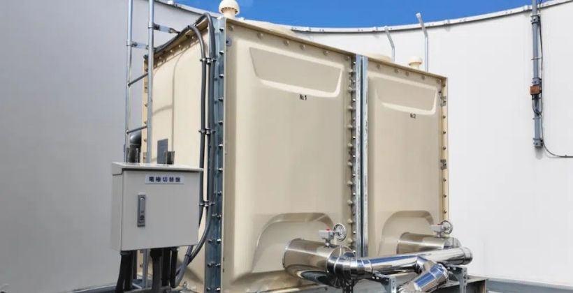 高架水槽の更新工事